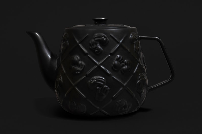 KAWS Black Ceramic XX Monogram Teapot Release AllRightsReserved DDTstore Brian Donnelly