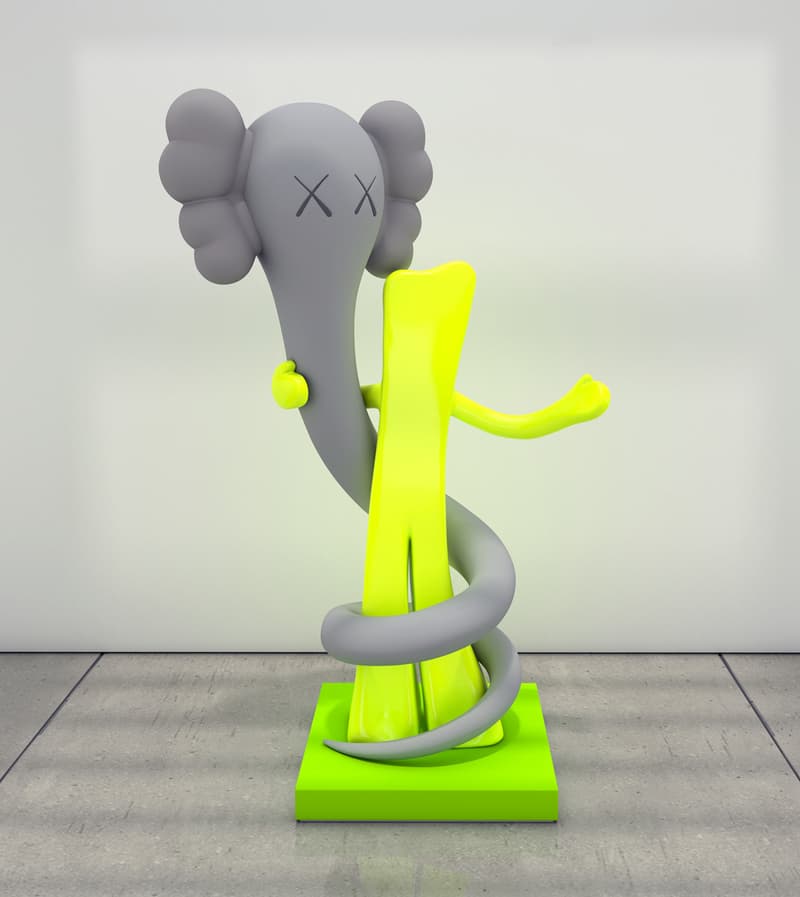 KAWS "WHAT PARTY" Brooklyn Museum Exhibition inside look artwoork kimpsons kawsbob chum companion figure sculpture artwork painting graffiti early work