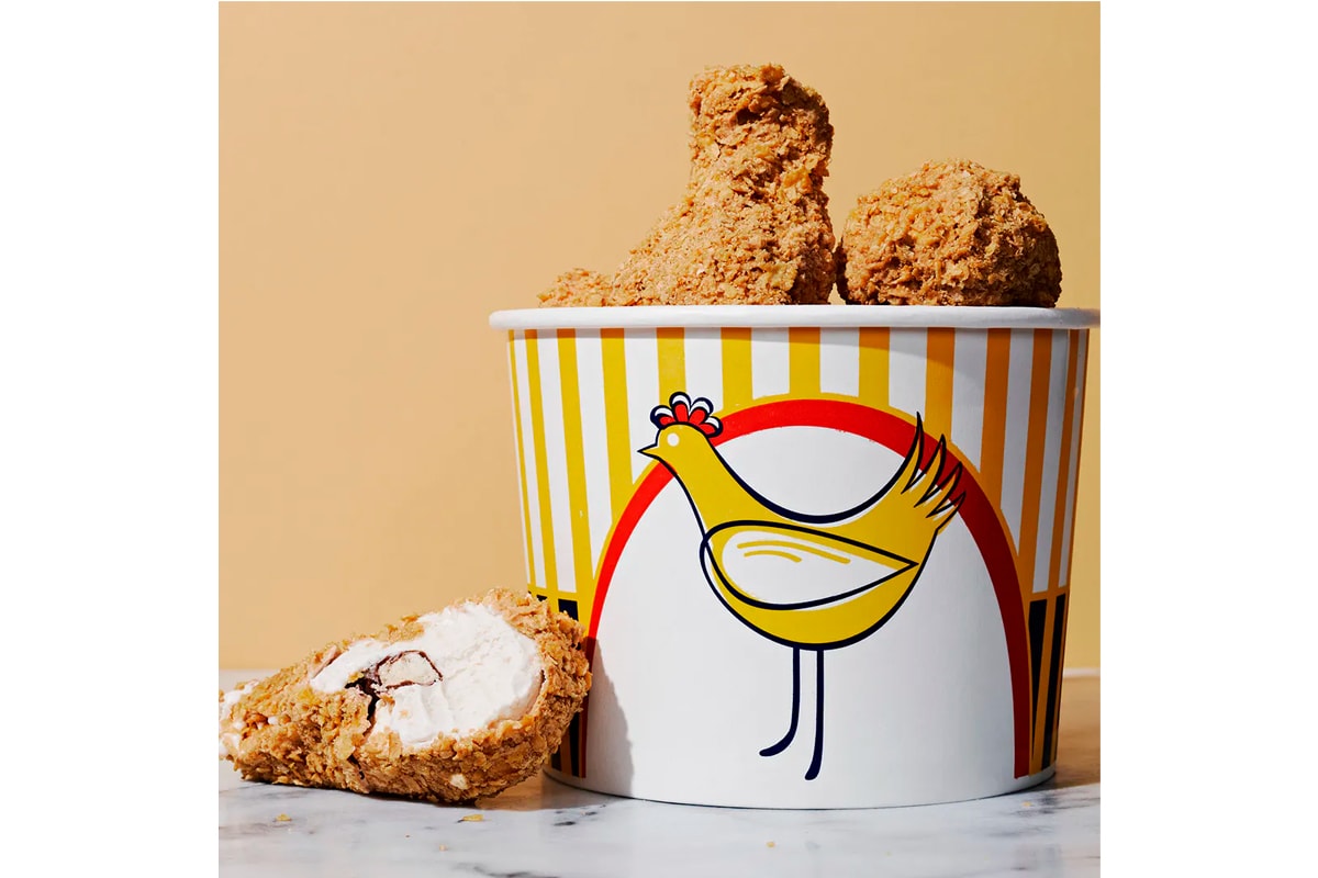 Fried chickenice cream?! Get a bucket of this novelty treat