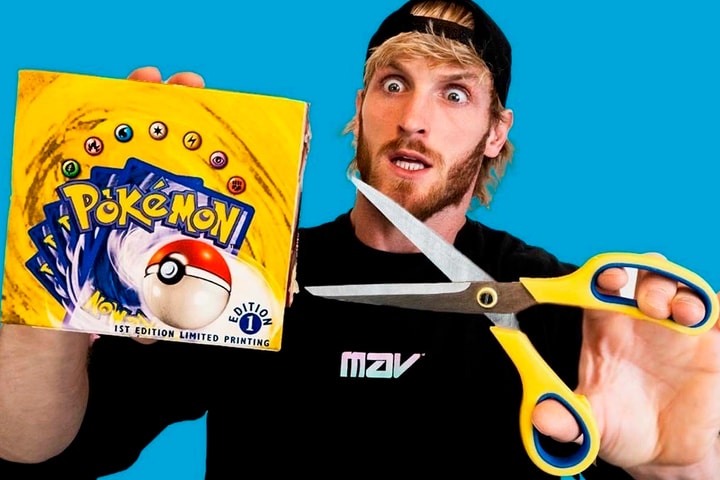 Watch Logan Paul Open a $1 Million USD Pokémon First Edition Base Set Booster Box