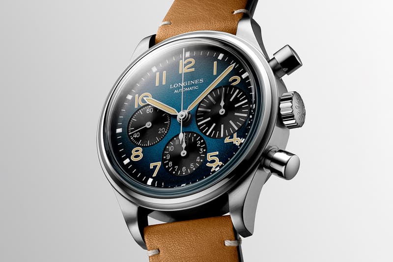 Longines Brings its 1930s Pilots Chronograph Into the 21st Century with Titanium Case and Blue Dial