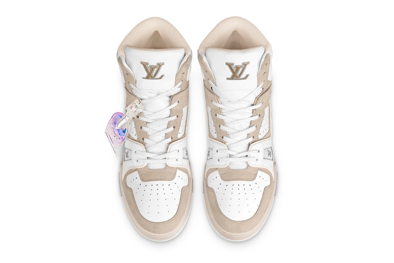 Louis Vuitton LV 408 Trainer Sneaker Boot 1A5YJ7 1A7R0P 1A7P2F Artistic Director Virgil Abloh Monogram Flowers Print Pattern High Top Bootie Hybrid Footwear Closer First Look Release Information Drop Date