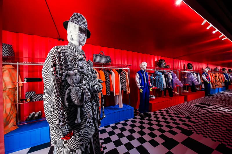 Louis Vuitton Rodeo Drive Temporary Residency pop up store spring summer 2021 virgil abloh Zoooom with Friends inflatable beverly hills california qr code store boutique shop inside look