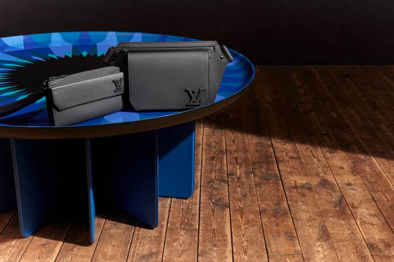Louis Vuitton Debuts Aerogram by Virgil Abloh Menswear LVMH Luxury French Luxury Fashion House Art of Travel Concorde journeys messenger keepall bag sot trunk phone box embossed leather