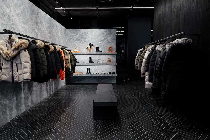 canadian luxury outerwear new york flag ship store opening beau stanton