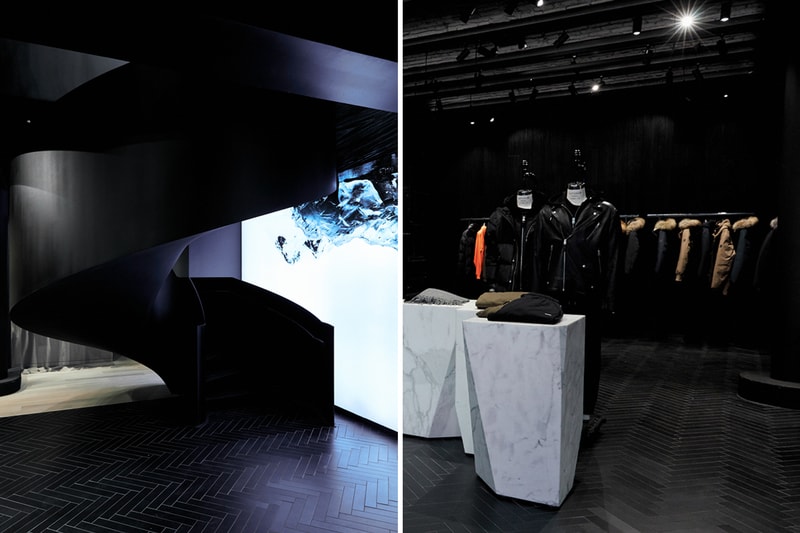 canadian luxury outerwear new york flag ship store opening beau stanton
