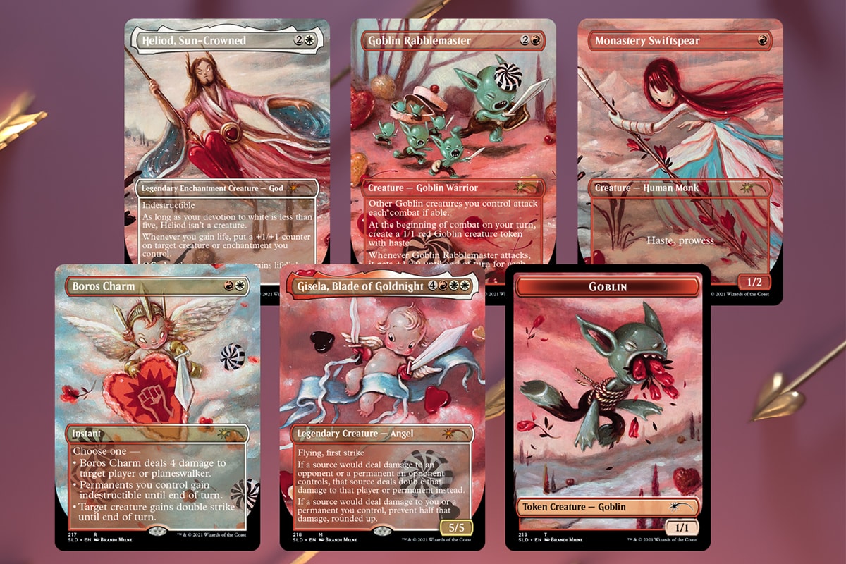 wizards of the coast magic gathering secret lair valentines day smitten superdrop cards tcg