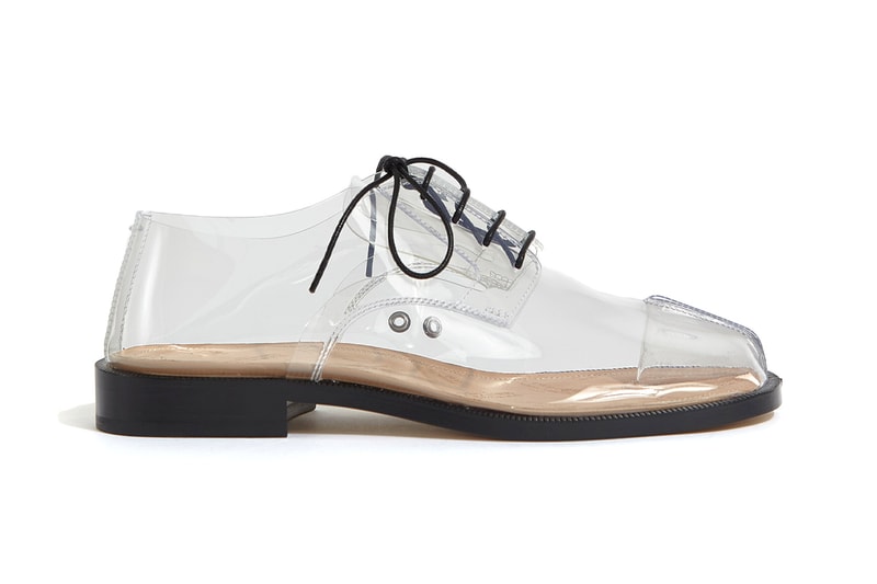 Maison Margiela Lace-Up Transparent Tabi Info see through plastic trainers release information 