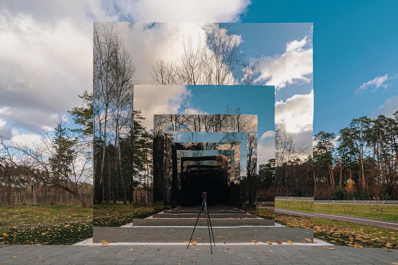 gregory orekhov black square mirrored sculpture moscow malevich park