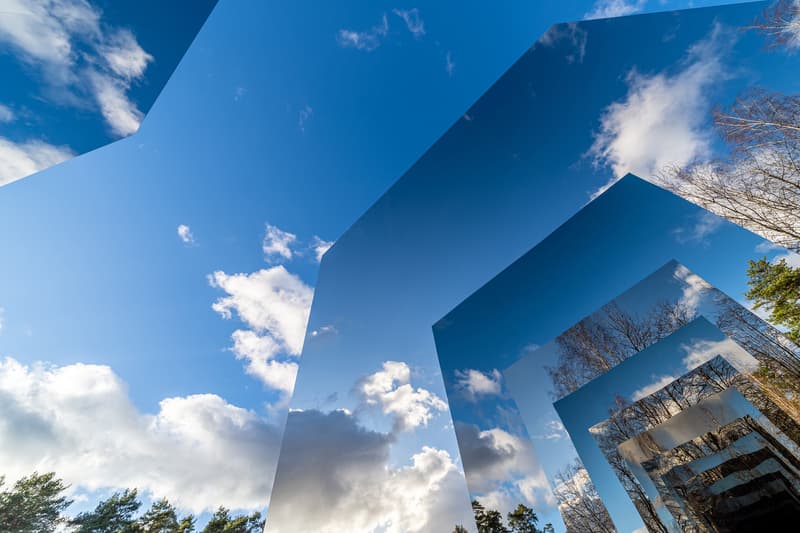 gregory orekhov black square mirrored sculpture moscow malevich park