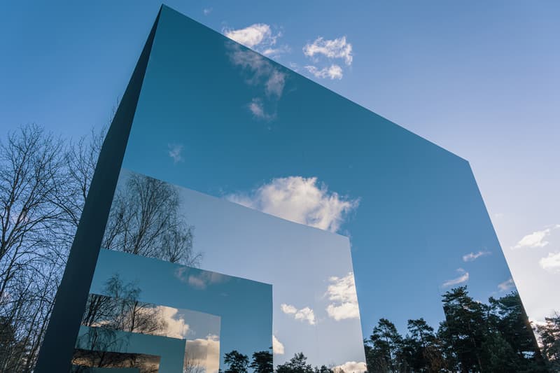 gregory orekhov black square mirrored sculpture moscow malevich park