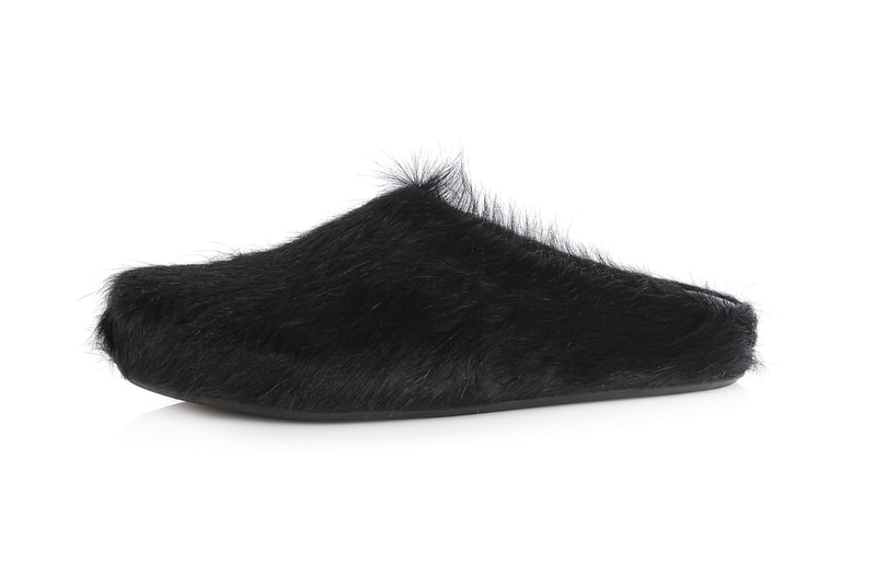 Marni Unisex Fussbett Sabot Release Information calf hair leather pink black white fuchsia 