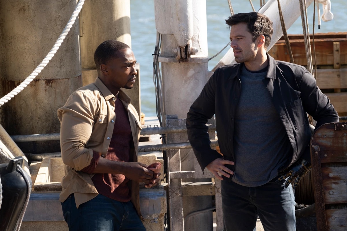 marvel cinematic universe disney plus anthony mackie sebastian stan the falcon and the winter soldier stills images