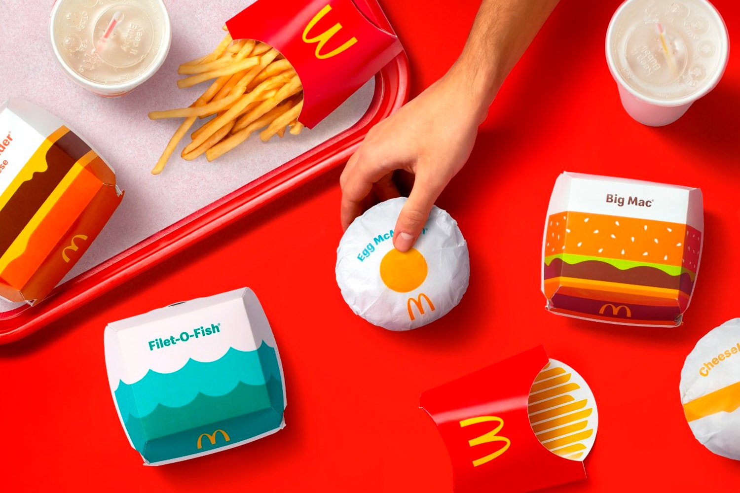 McDonald's Global Packaging Redesign Pearlfisher Info Filet-O-Fish Quarter Pounder with Cheese Egg McMuffin Cheese Burger Big Mac Fries McFlurry