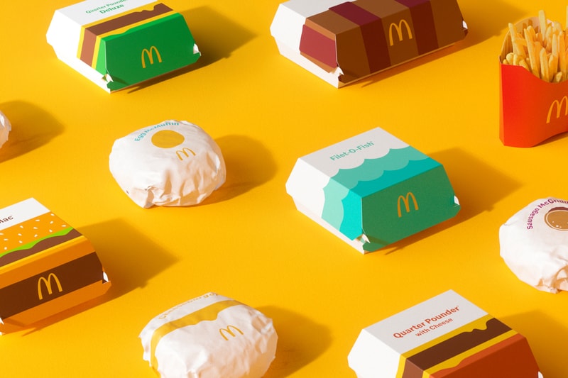 McDonald's Global Packaging Redesign Pearlfisher Info Filet-O-Fish Quarter Pounder with Cheese Egg McMuffin Cheese Burger Big Mac Fries McFlurry