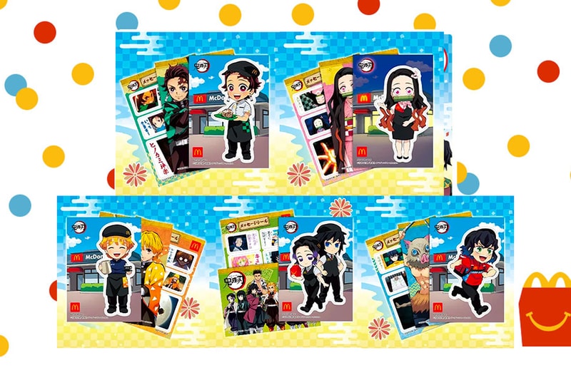 McDonald's Japan Demon Slayer Happy Meal Info Tanijro Nezuko Zenitsu McCafe Inosuke Giyu Shinobu fsat-food snacks burgers Japan Tokyo Demon Slayer: Kimetsu no Yaiba