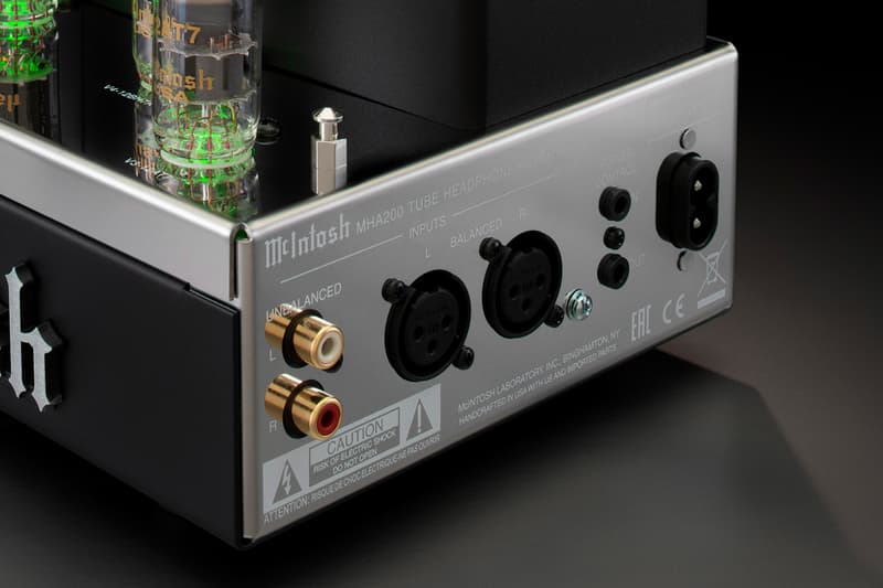 McIntosh Labs MHA200 Vacuum Tube Headphone Amplifier release hi-fi new york tube amps premium home audio tubes 