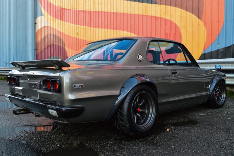 Modified 1972 Nissan Skyline KGC10 2000GT GT-R Coupe Hakosuka JDM Classic Tuned Custom Build For Sale Kenmeri Bring a Trailer Rebello Racing 3.2-liter inline-six Engine