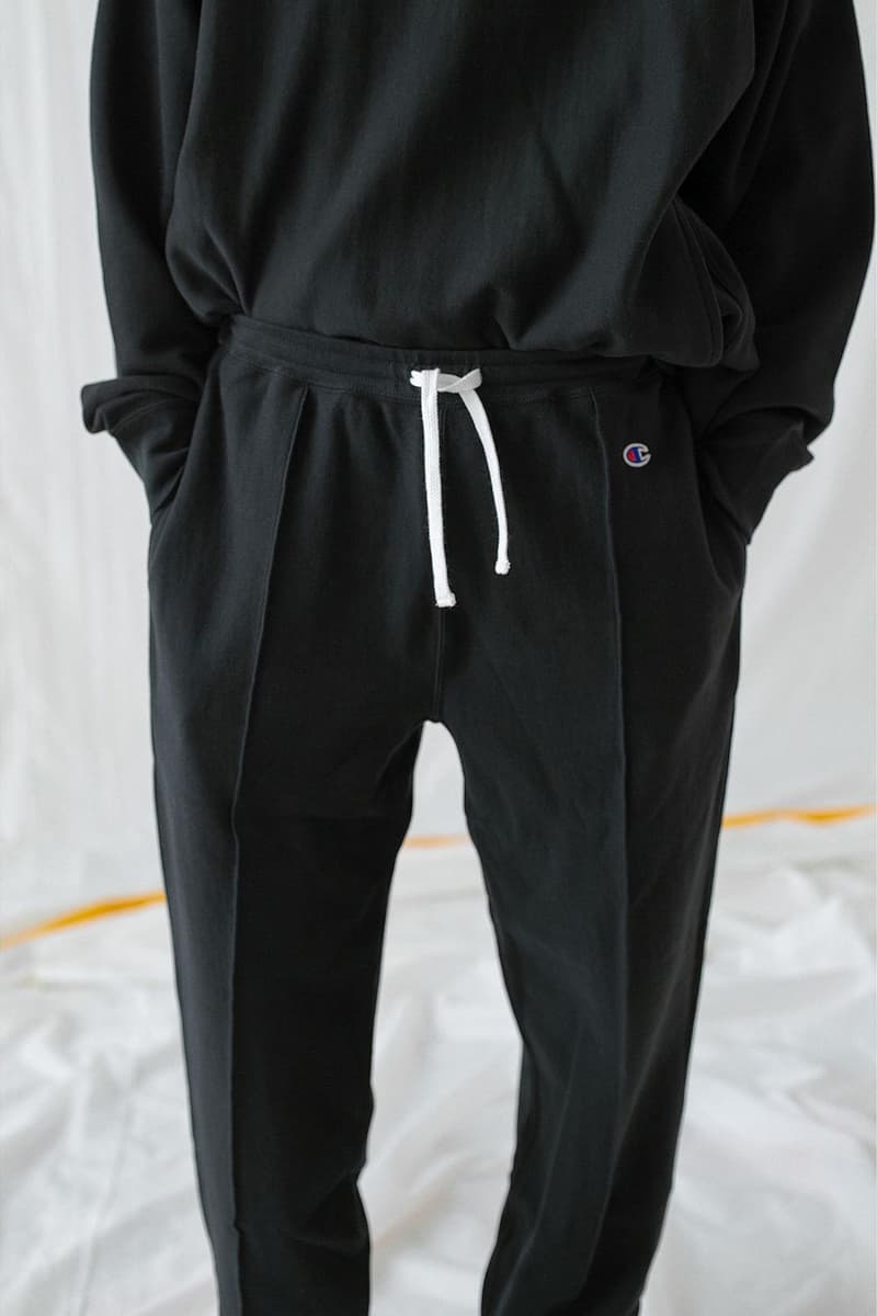 Champion for monkey time Back Snap Sweater, Tapered Sweatpants united arrows ss21 sweatsuit slacks trousers jacket cardigan collaboration collection japan