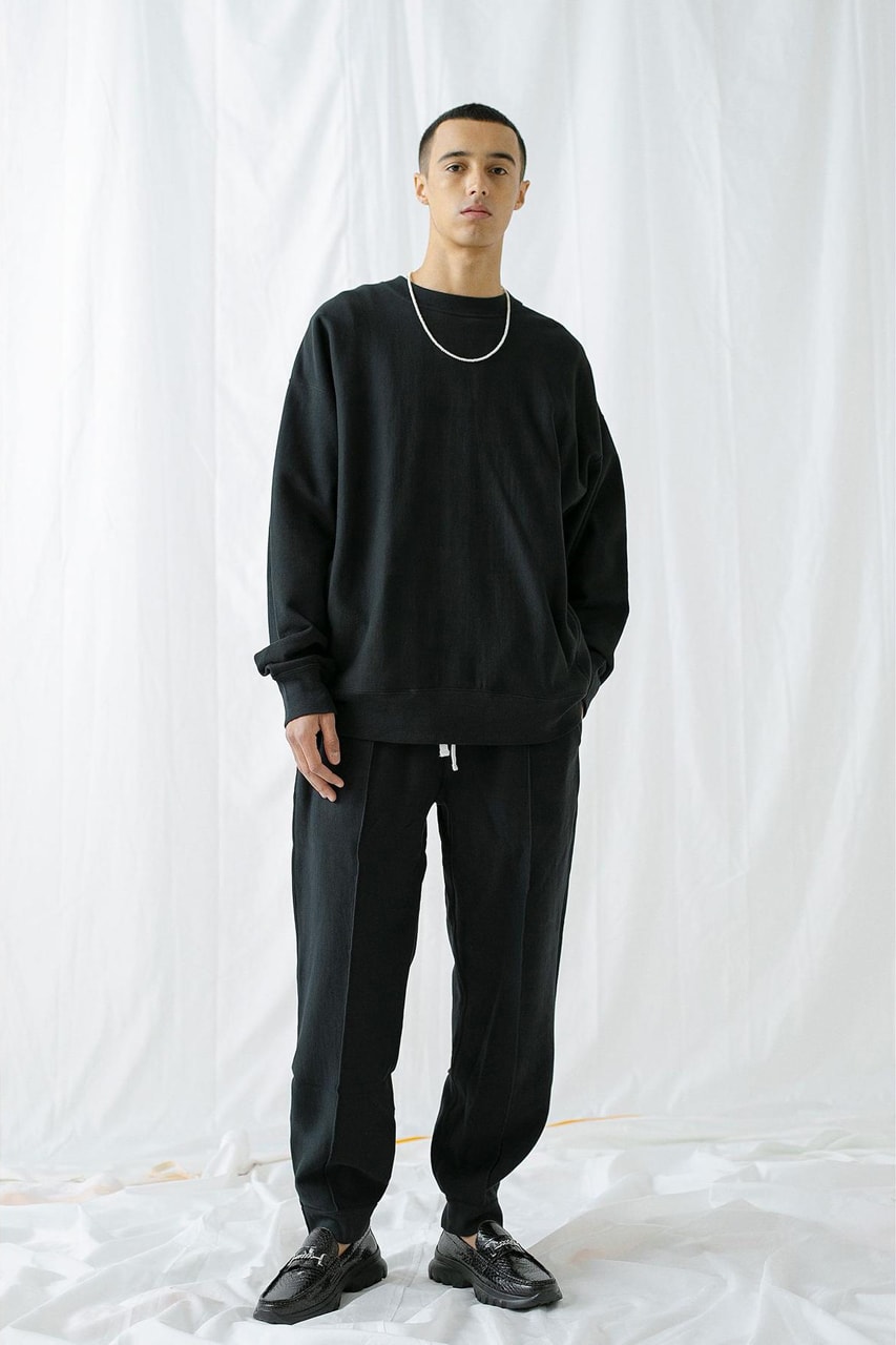 Champion for monkey time Back Snap Sweater, Tapered Sweatpants united arrows ss21 sweatsuit slacks trousers jacket cardigan collaboration collection japan