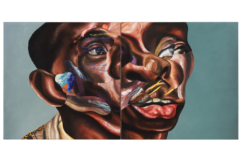 Nathaniel Mary Quinn Unveils New 'Father Stretch My Hands' Diptych Painting