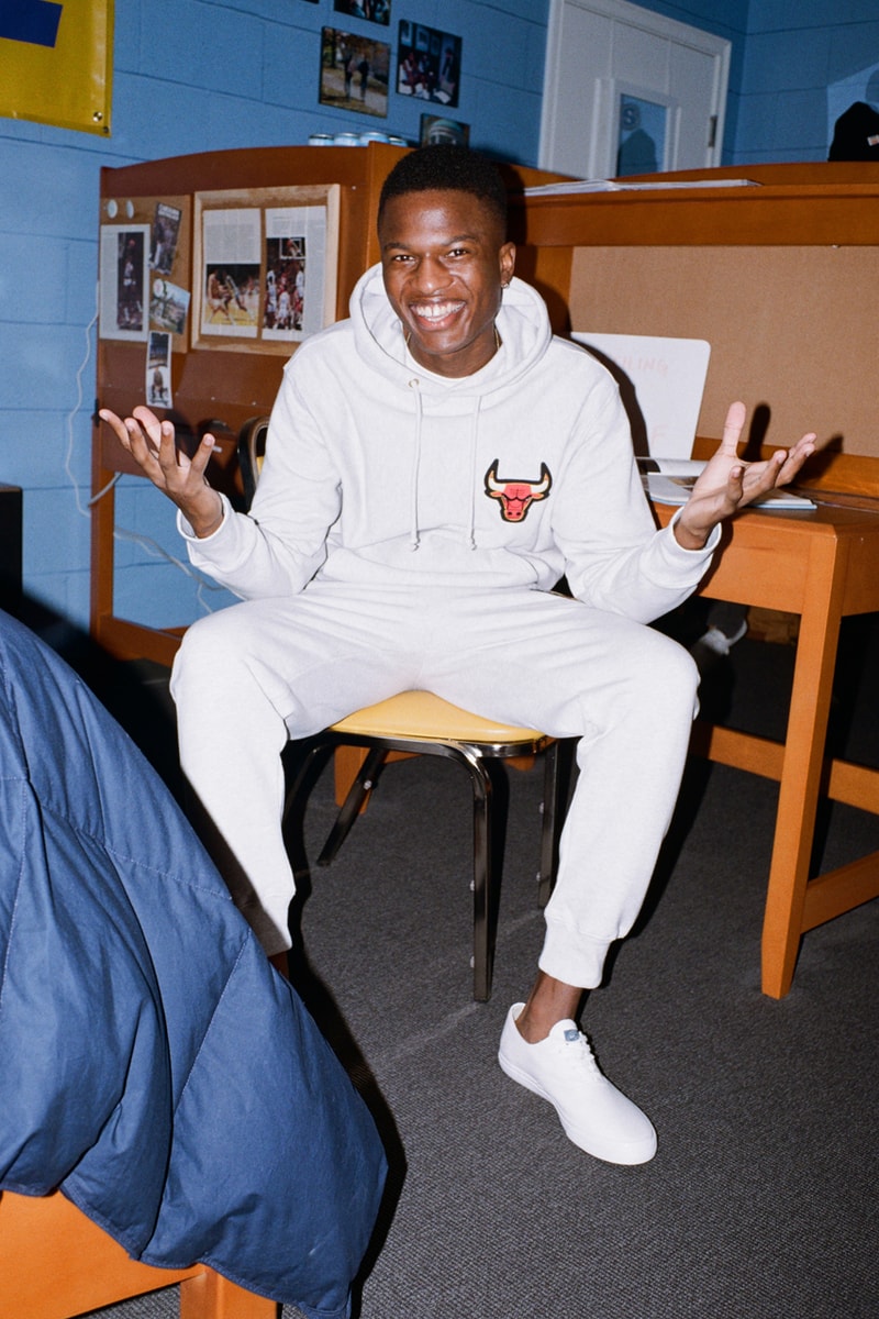 NBA x Rowing Blazers National Basketball Association Collection Collaboration Men's Women's Limited Edition B Ball Lookbooks Jack Carlson American Ivy League Collegiate Style New York Knicks Brooklyn Nets Boston Celtics Chicago Bulls Los Angeles Lakers Golden State Warriors