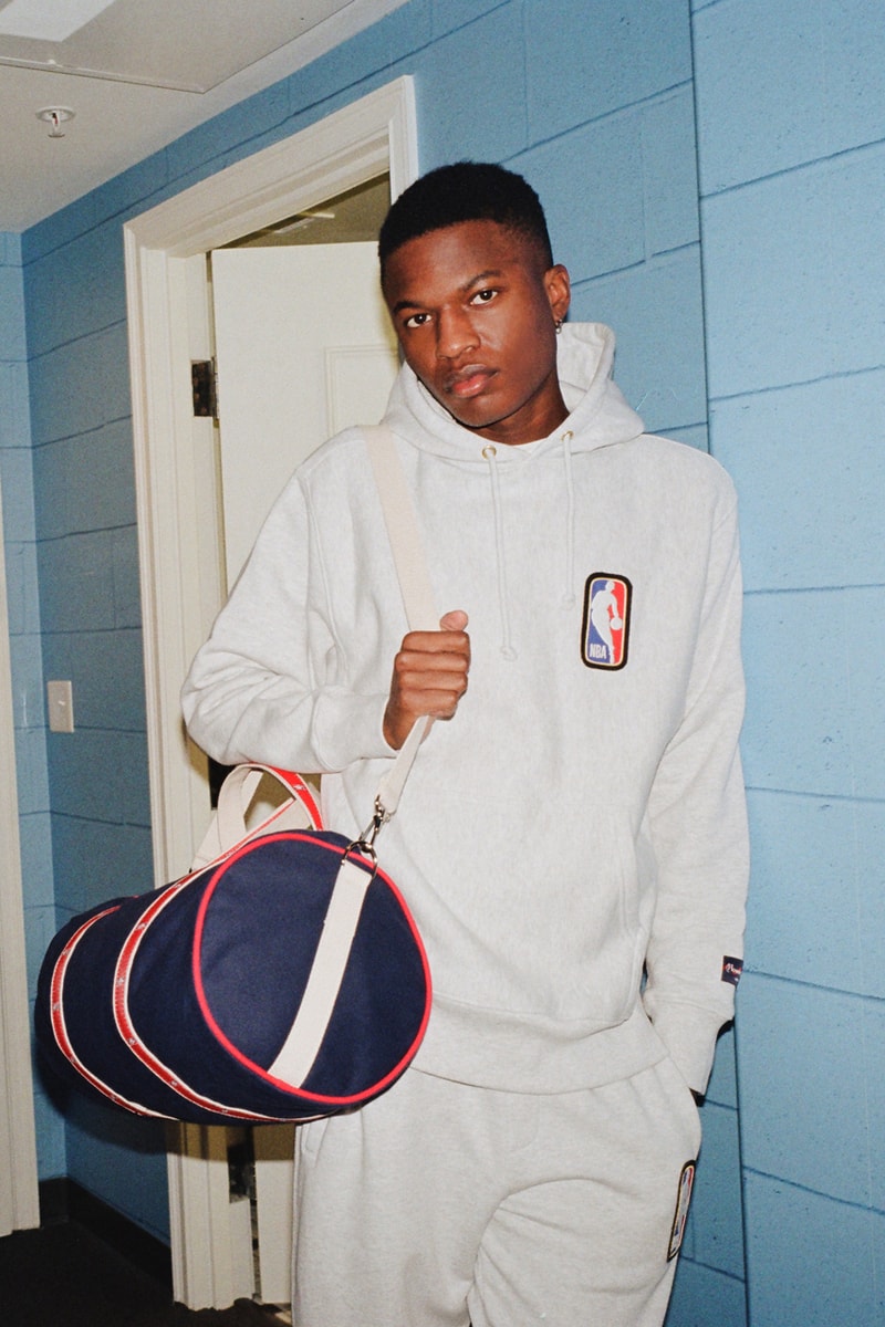NBA x Rowing Blazers National Basketball Association Collection Collaboration Men's Women's Limited Edition B Ball Lookbooks Jack Carlson American Ivy League Collegiate Style New York Knicks Brooklyn Nets Boston Celtics Chicago Bulls Los Angeles Lakers Golden State Warriors