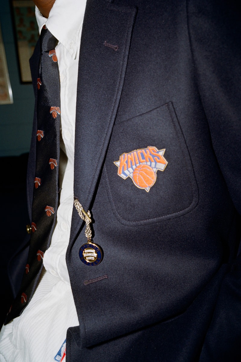 NBA x Rowing Blazers National Basketball Association Collection Collaboration Men's Women's Limited Edition B Ball Lookbooks Jack Carlson American Ivy League Collegiate Style New York Knicks Brooklyn Nets Boston Celtics Chicago Bulls Los Angeles Lakers Golden State Warriors