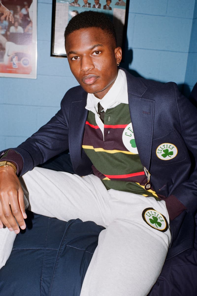 NBA x Rowing Blazers National Basketball Association Collection Collaboration Men's Women's Limited Edition B Ball Lookbooks Jack Carlson American Ivy League Collegiate Style New York Knicks Brooklyn Nets Boston Celtics Chicago Bulls Los Angeles Lakers Golden State Warriors