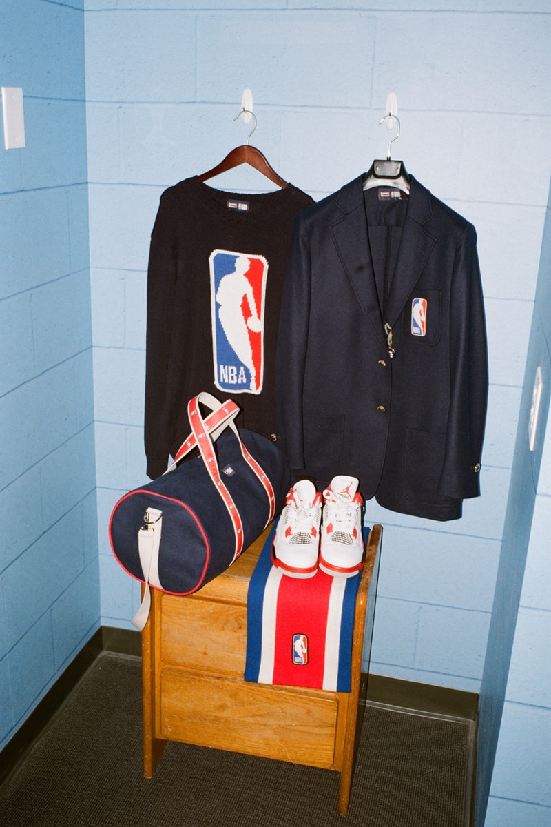 NBA x Rowing Blazers National Basketball Association Collection Collaboration Men's Women's Limited Edition B Ball Lookbooks Jack Carlson American Ivy League Collegiate Style New York Knicks Brooklyn Nets Boston Celtics Chicago Bulls Los Angeles Lakers Golden State Warriors