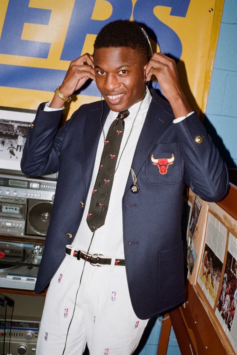 NBA x Rowing Blazers National Basketball Association Collection Collaboration Men's Women's Limited Edition B Ball Lookbooks Jack Carlson American Ivy League Collegiate Style New York Knicks Brooklyn Nets Boston Celtics Chicago Bulls Los Angeles Lakers Golden State Warriors