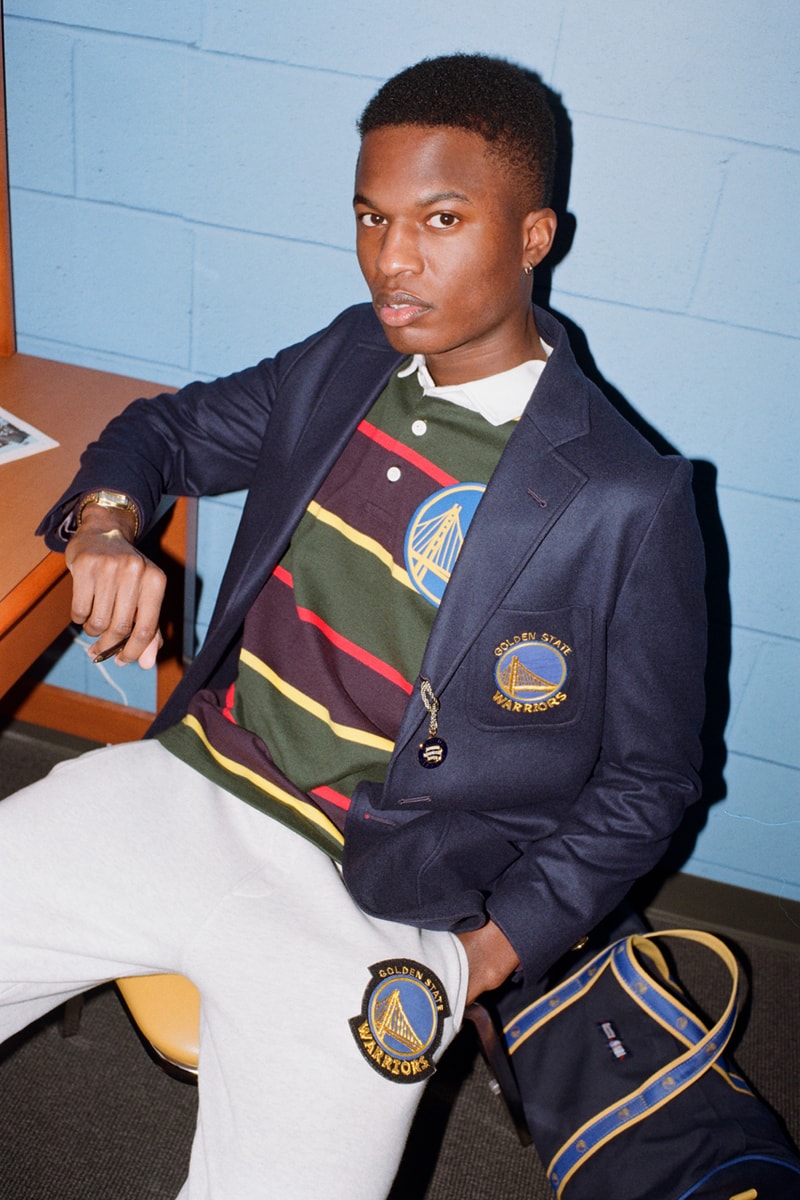 NBA x Rowing Blazers National Basketball Association Collection Collaboration Men's Women's Limited Edition B Ball Lookbooks Jack Carlson American Ivy League Collegiate Style New York Knicks Brooklyn Nets Boston Celtics Chicago Bulls Los Angeles Lakers Golden State Warriors