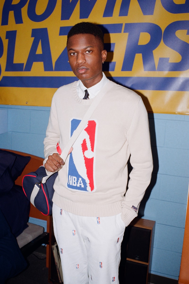 NBA x Rowing Blazers National Basketball Association Collection Collaboration Men's Women's Limited Edition B Ball Lookbooks Jack Carlson American Ivy League Collegiate Style New York Knicks Brooklyn Nets Boston Celtics Chicago Bulls Los Angeles Lakers Golden State Warriors