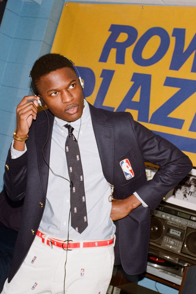 NBA x Rowing Blazers National Basketball Association Collection Collaboration Men's Women's Limited Edition B Ball Lookbooks Jack Carlson American Ivy League Collegiate Style New York Knicks Brooklyn Nets Boston Celtics Chicago Bulls Los Angeles Lakers Golden State Warriors