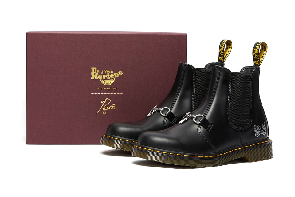 spell Sympton Rally NEEDLES x Dr. Martens 2976 Chelsea Boot Details | Hypebeast