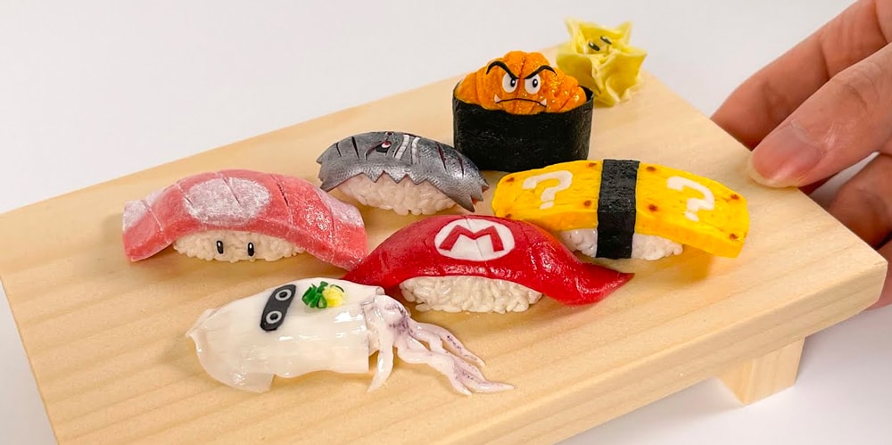 Super Mario Polymer Clay Sushi Video | Hypebeast Artist Creates Hyper-Realistic Super Mario-Themed Sushi