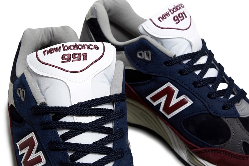 new balance 991 navy red made in uk release info store list buying guide price photos size