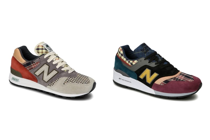 new balance plaid sneakers