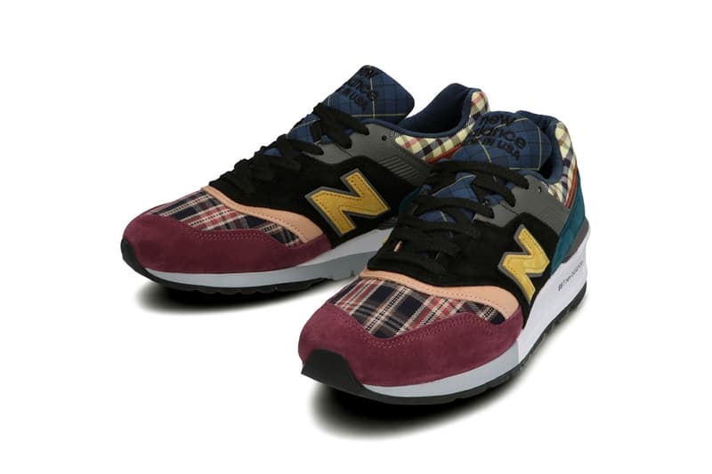 New Balance Japan 997 1300 "Plaid Pack" Release Information Closer First Look Sneaker Drop Date Shoe Footwear NB Made in USA ENCAP Pigskin Suede