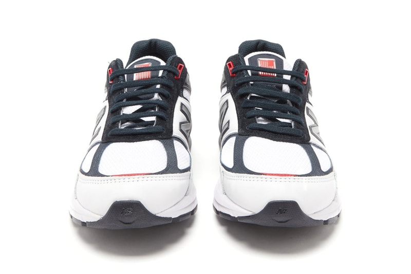 New Balance Made in US 990v5 "Carbon/Team Red/White" M990V5-33199 MatchesFashion.com 1356555 Sneaker Release Information Drop Date Closer First Look OG Leather Mesh Trainer ENCAP Midsole 