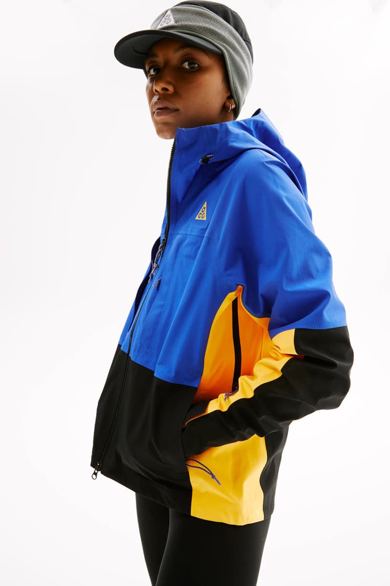 Nike acg all conditions gear spring summer 2021 ss21 clothing nasu air sneaker release date info buy website price jacket pants shirt glasses hats vest