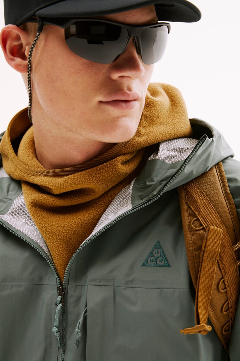 Nike acg all conditions gear spring summer 2021 ss21 clothing nasu air sneaker release date info buy website price jacket pants shirt glasses hats vest