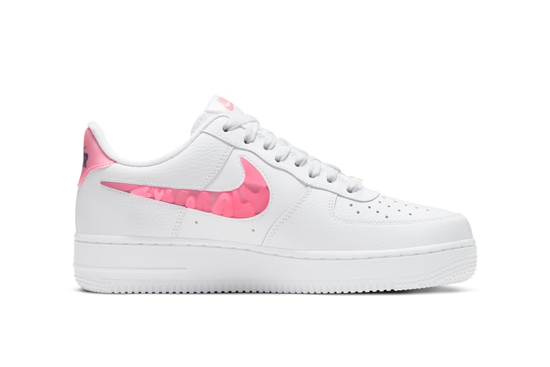 nike sportswear air force 1 low love for all white pink sunset pulse black clear CV8482 100 official release date info photos price store list buying guide