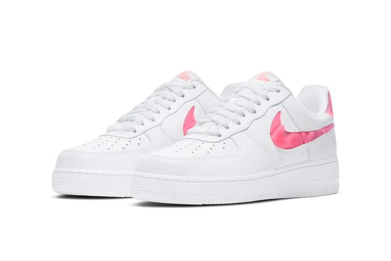 nike sportswear air force 1 low love for all white pink sunset pulse black clear CV8482 100 official release date info photos price store list buying guide