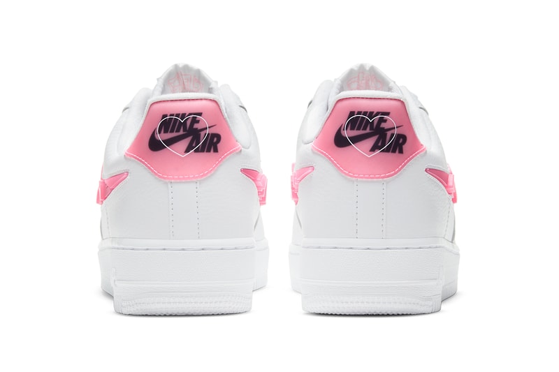 nike sportswear air force 1 low love for all white pink sunset pulse black clear CV8482 100 official release date info photos price store list buying guide