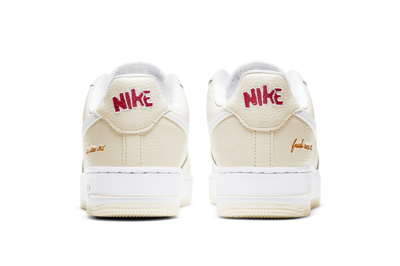 nike air force 1 low popcorn CW2919 100 release info date photos store list coconut milk white university red metallic gold charm buying guide 