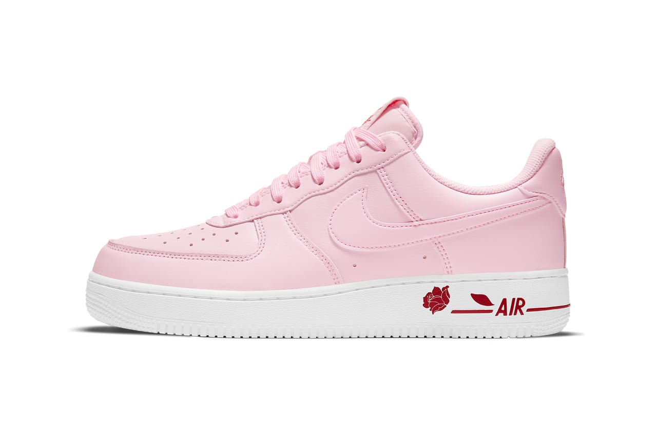 nike air force pink white