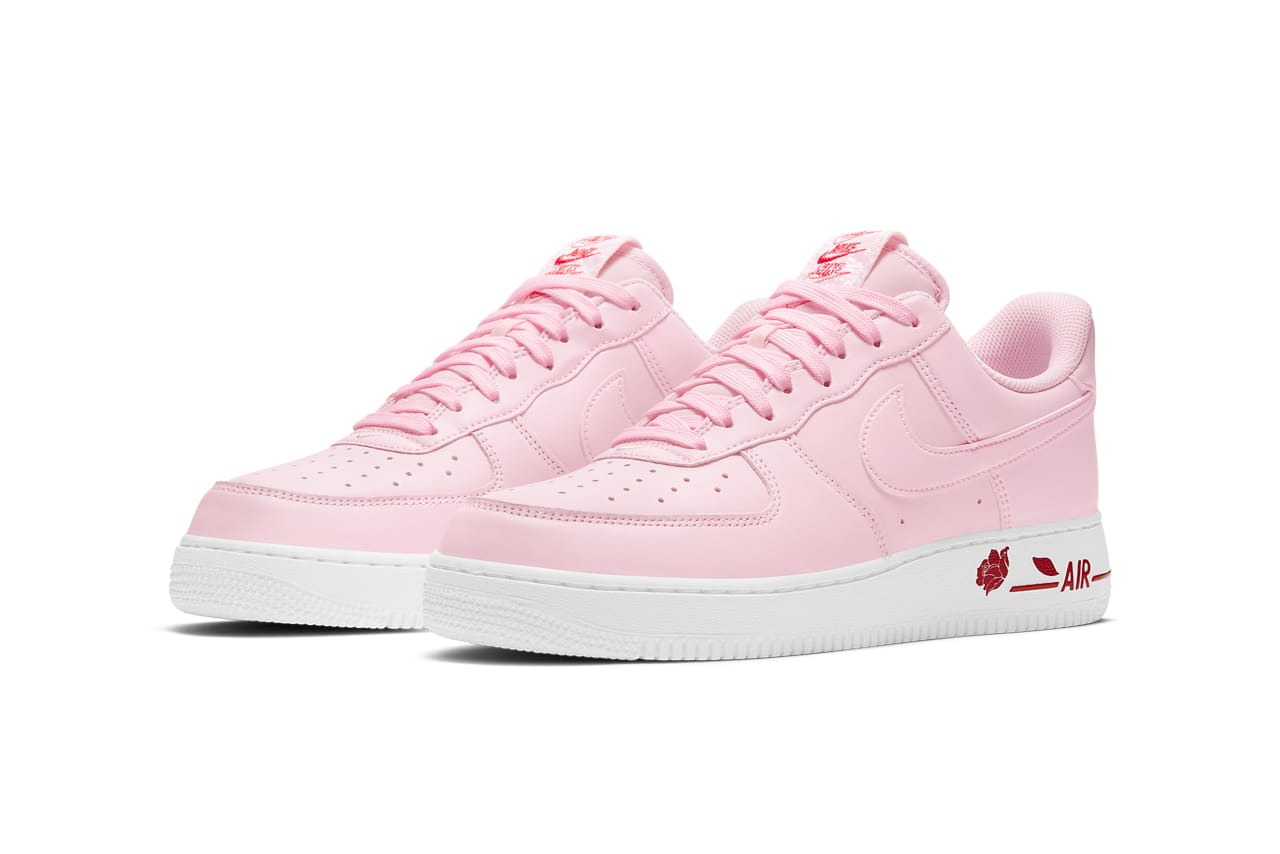 nike air force 1 pink and white