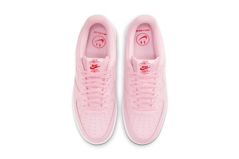 nike sportswear air force 1 low pink bag white bag rose red green CU6312 600 100 official release date info photos price store list buying guide