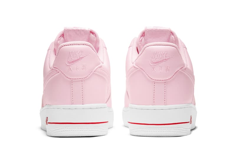 nike sportswear air force 1 low pink bag white bag rose red green CU6312 600 100 official release date info photos price store list buying guide